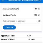 lottery number probability calculator